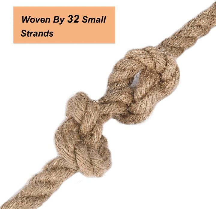 Vivifying Hanfseil, 10m 14mm Juteseil, Schwere Seil für Handwerk,Floristik, DIY, Dekoration, Bündel,