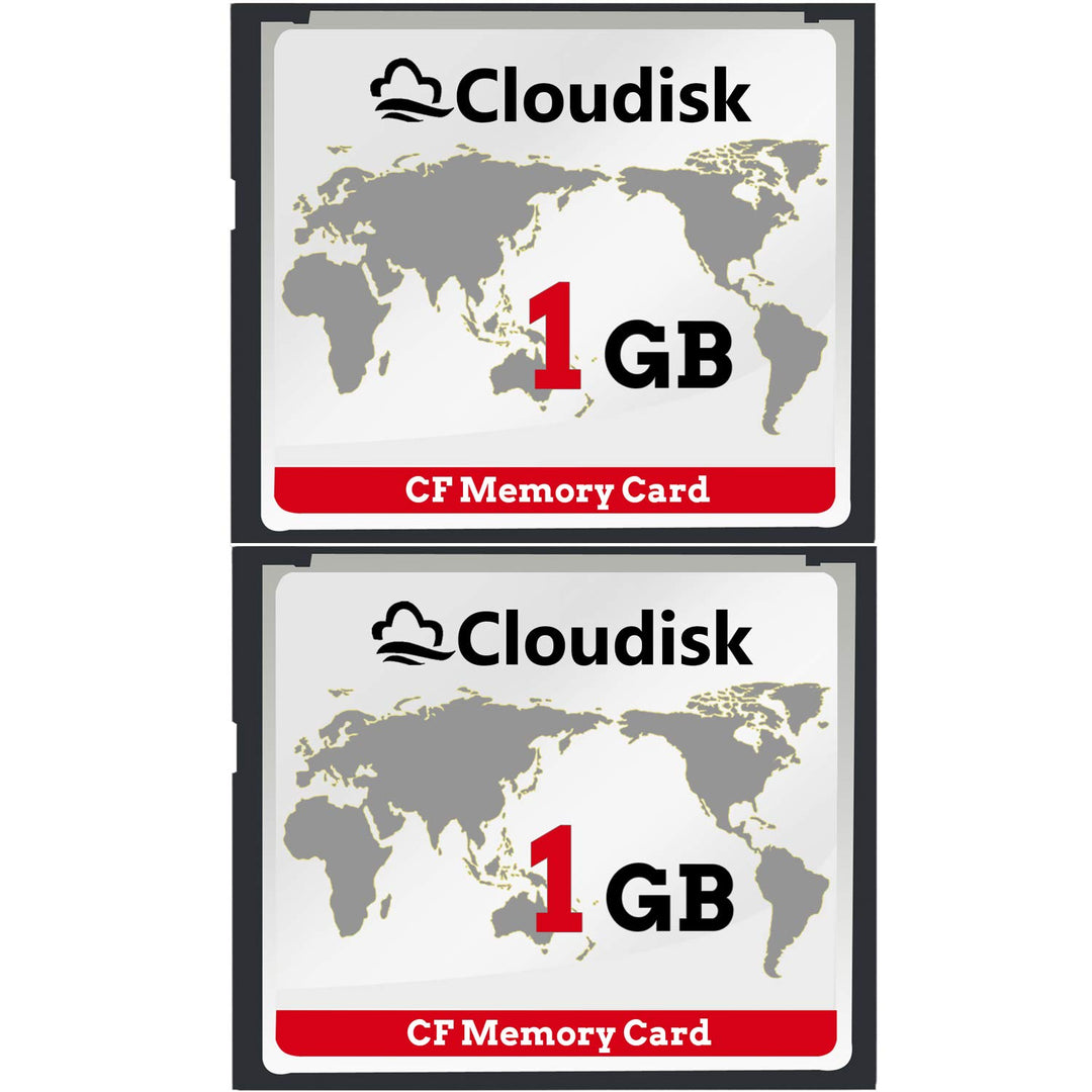 Cloudisk 2X CF-Karte Compact Flash 1 GB Speicherkarte Leistung für Vintage Digitalkamera