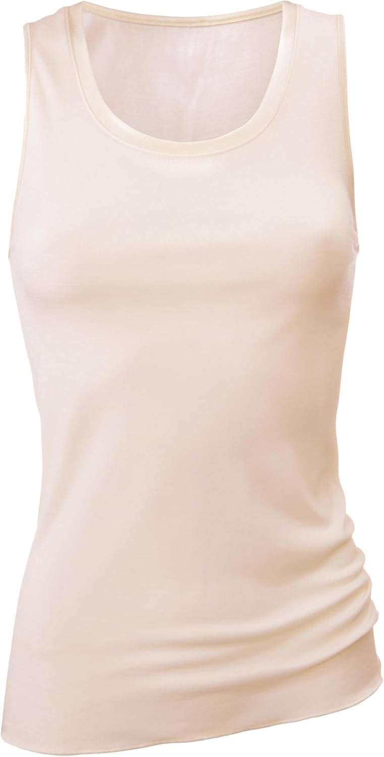 CALIDA True Confidence Tank-Top aus Wolle-Seide Damen, aus Merinowolle und Seide, wärmend, temperatu