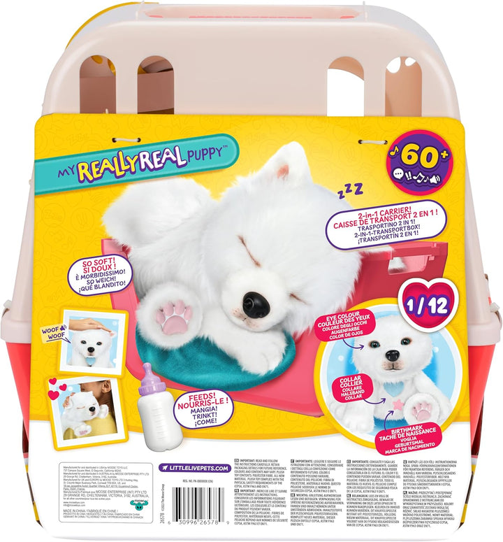 LLP Little Live Pets My Really Real Puppy – Luna; Interaktiver Welpe; 60+ Geräusche/Reaktionen; real