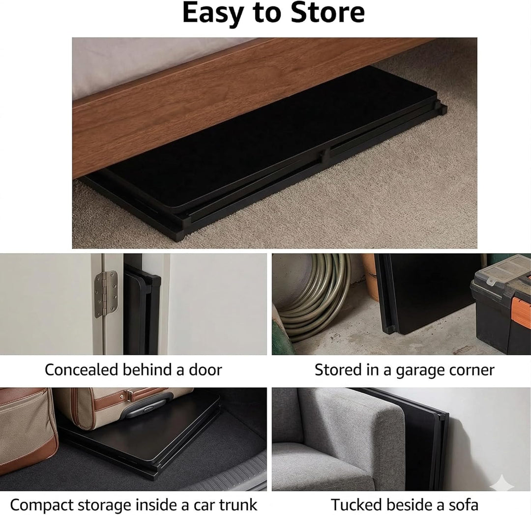 Kleiner Schreibtisch klappbar 80x40cm, kompakter Klapptisch, Platzsparender Computertisch für Wohnzi