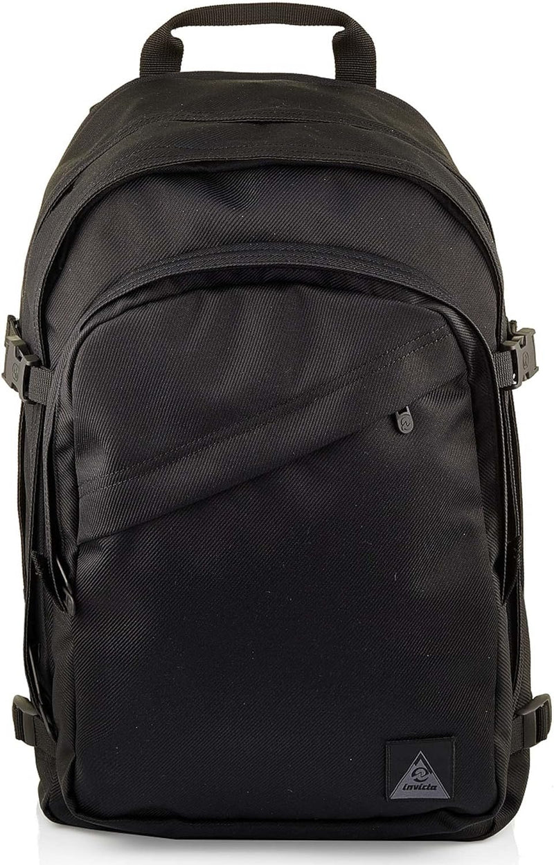 Invicta Round Plus Backpack Geräumiger Rucksack, praktisch & unisex, mit Laptopfach für Uni, Arbeit,