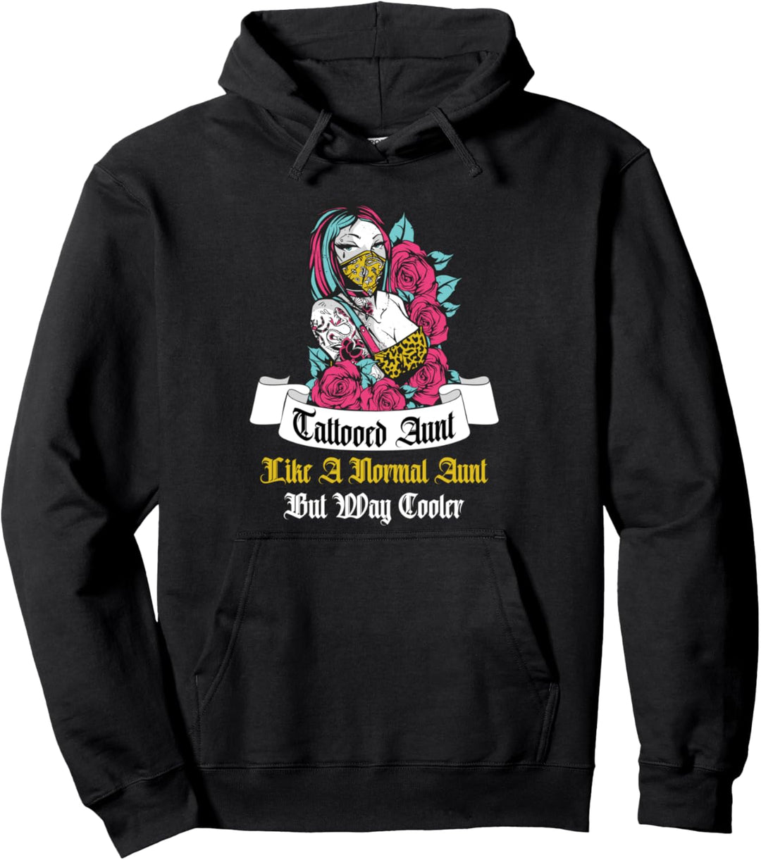 Tätowierte Tante Pullover Hoodie