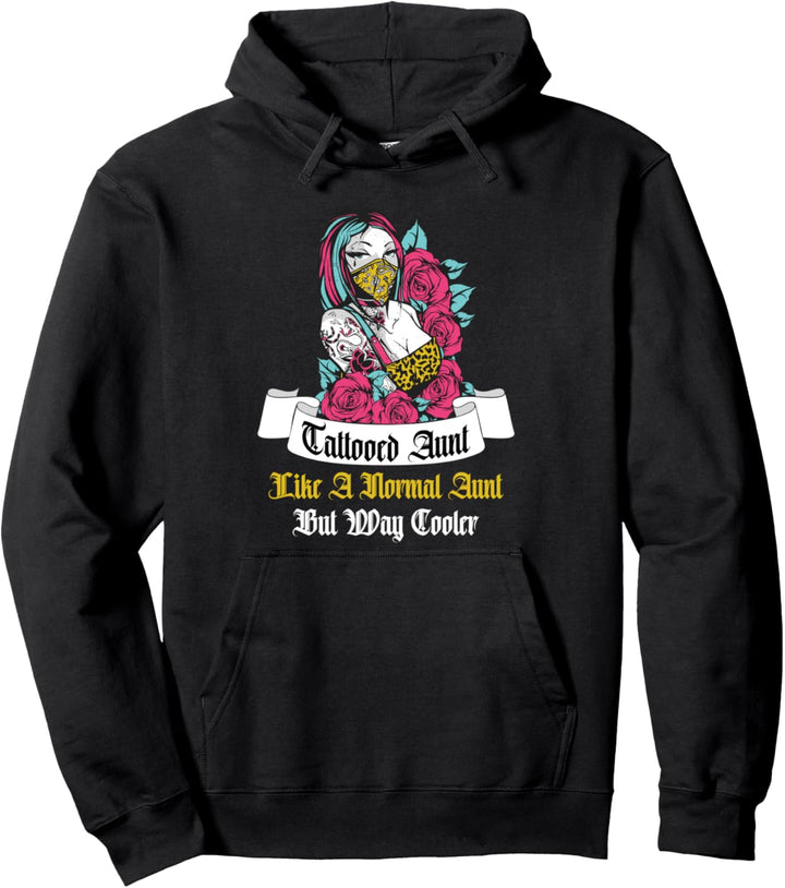 Tätowierte Tante Pullover Hoodie