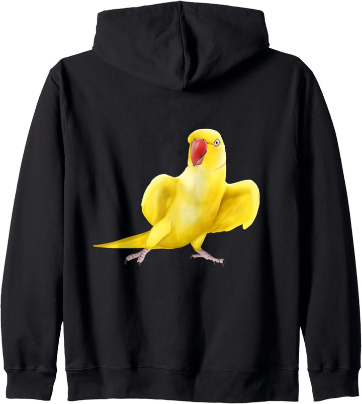 Gelber indischer Ringhals, Papageienvogel Kapuzenjacke