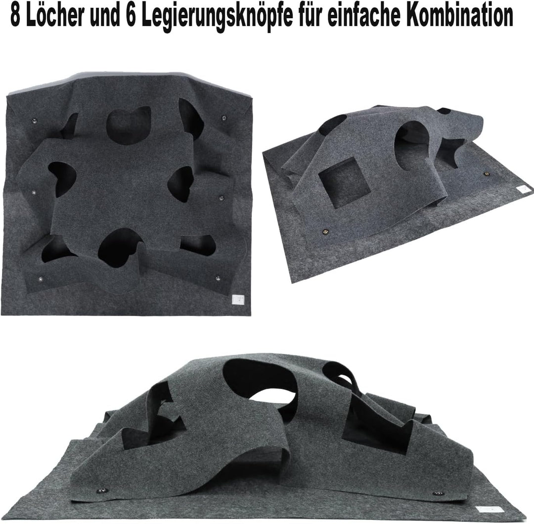 Katzenspielzeug und Kratzmatte, Spielmatte für Katzen, Interaktive Trainingsmatte, Katzenteppich Cat