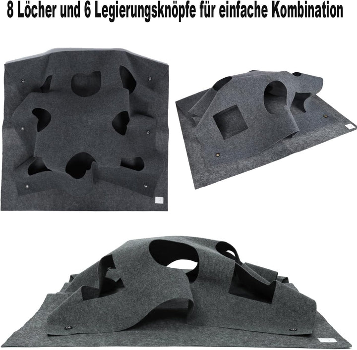 Katzenspielzeug und Kratzmatte, Spielmatte für Katzen, Interaktive Trainingsmatte, Katzenteppich Cat