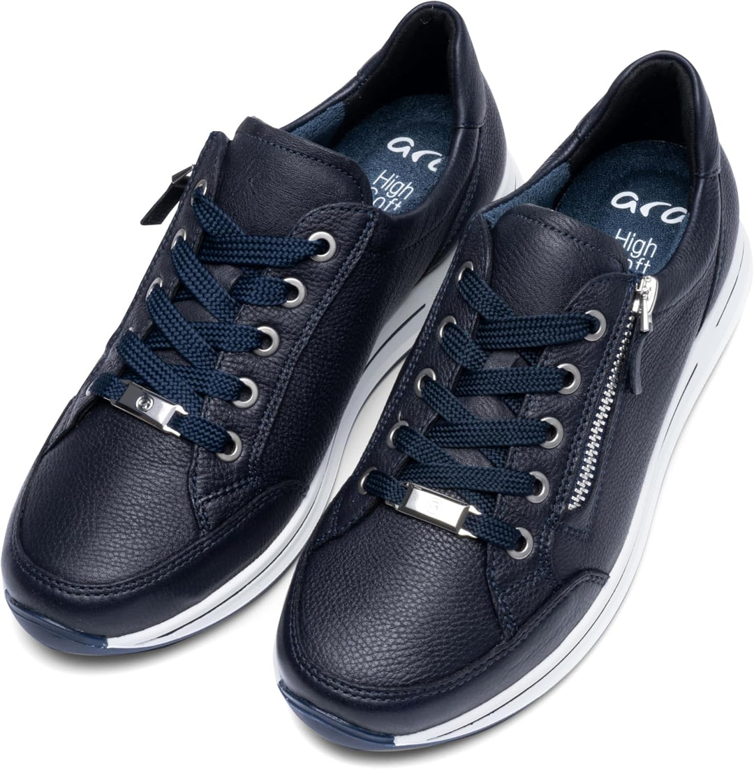 ARA Shoes Damen Sneaker Low 12-34587 35 EU Blau, 35 EU Blau