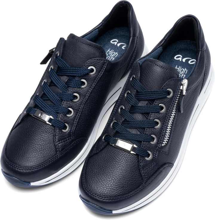 ARA Shoes Damen Sneaker Low 12-34587 35 EU Blau, 35 EU Blau
