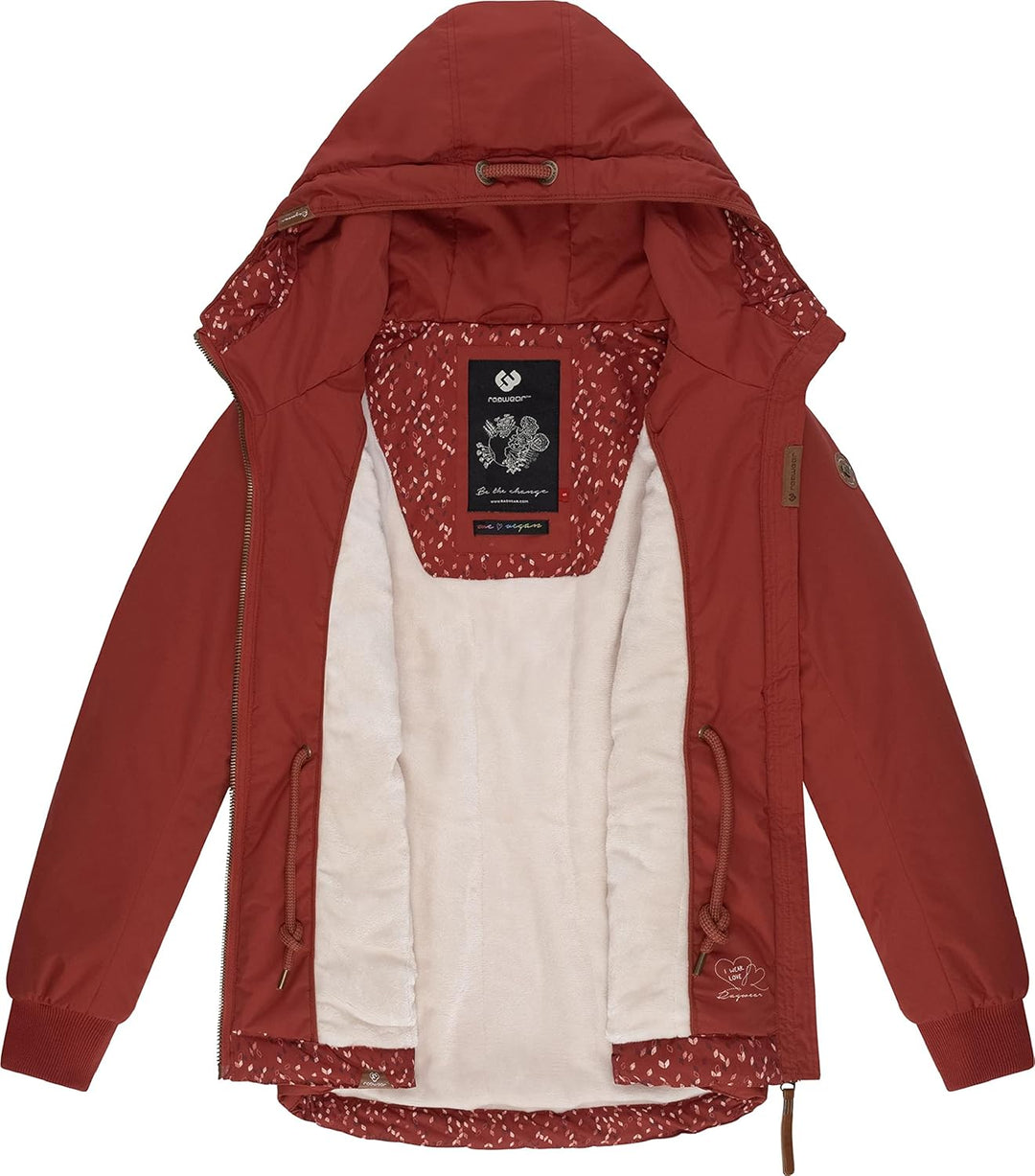 Ragwear Damen Winterjacke Outdoorjacke mit Kapuze YM-Danka XS-6XL S Chili Red22, S Chili Red22