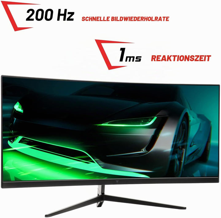 iTek Monitor GGC - 30" Curved R1800, WFHD 2560x1080 UltraWide, VA, 200Hz, 21:9, 1ms MPRT, 3xHDMI, DP