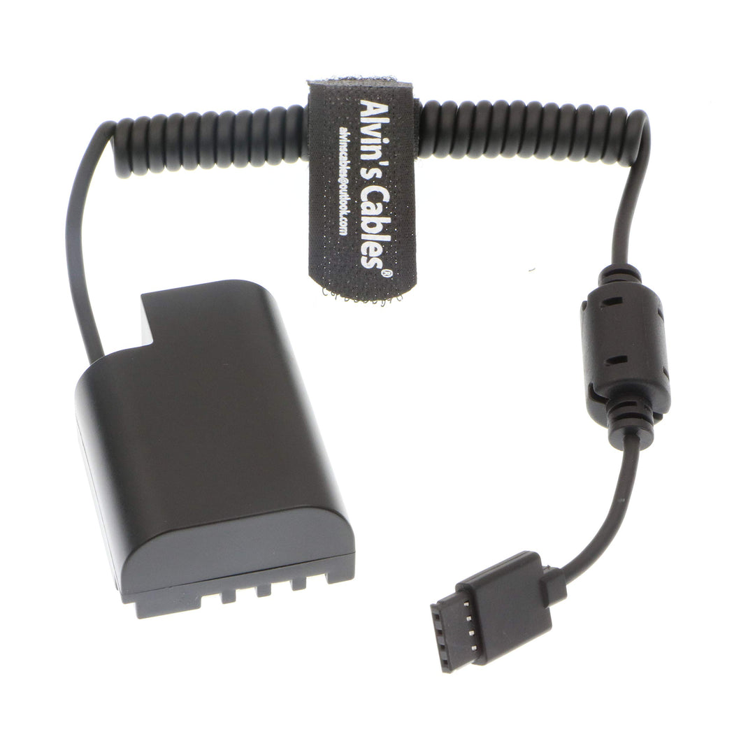 Alvin's Cables DMW-DCC12 GH5 Dummy Batterie zu Ronin S Gimbal Power Adapter Spiralkabel für DJI DMC