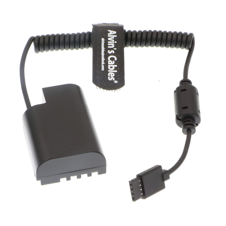 Alvin's Cables DMW-DCC12 GH5 Dummy Batterie zu Ronin S Gimbal Power Adapter Spiralkabel für DJI DMC