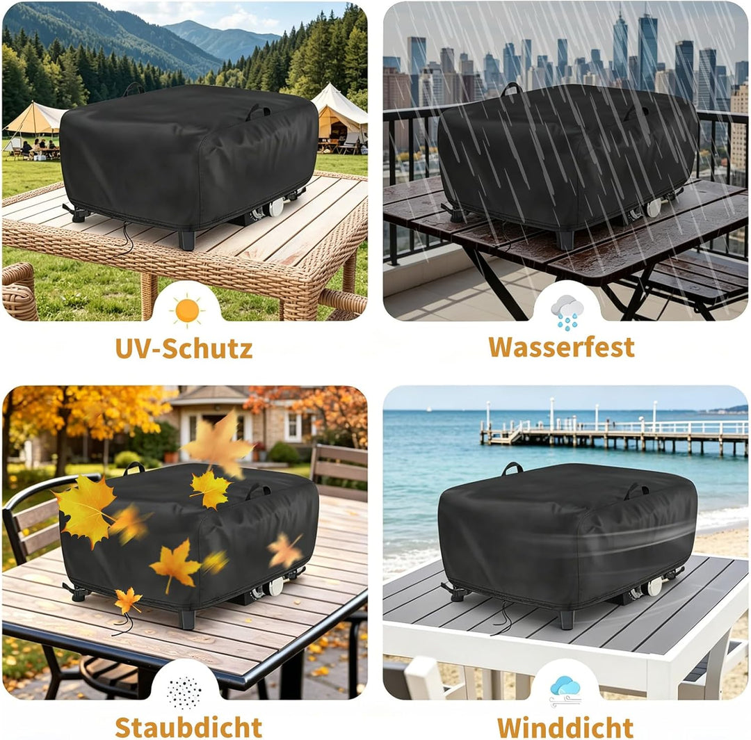 Pizzaofen Abdeckung für Cozze 90349 13 Zoll Gas Pizza Ofen, Schwarz