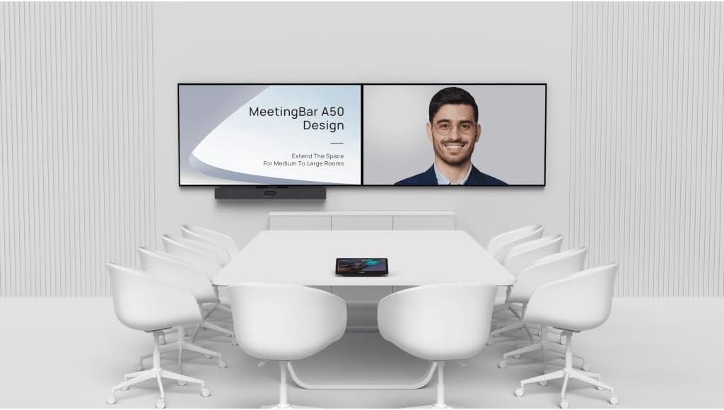 Yealink MeetingBar A50-031 Video Collaboration System mit CTP25 Touch Konsole, All-in-One Konferenzb