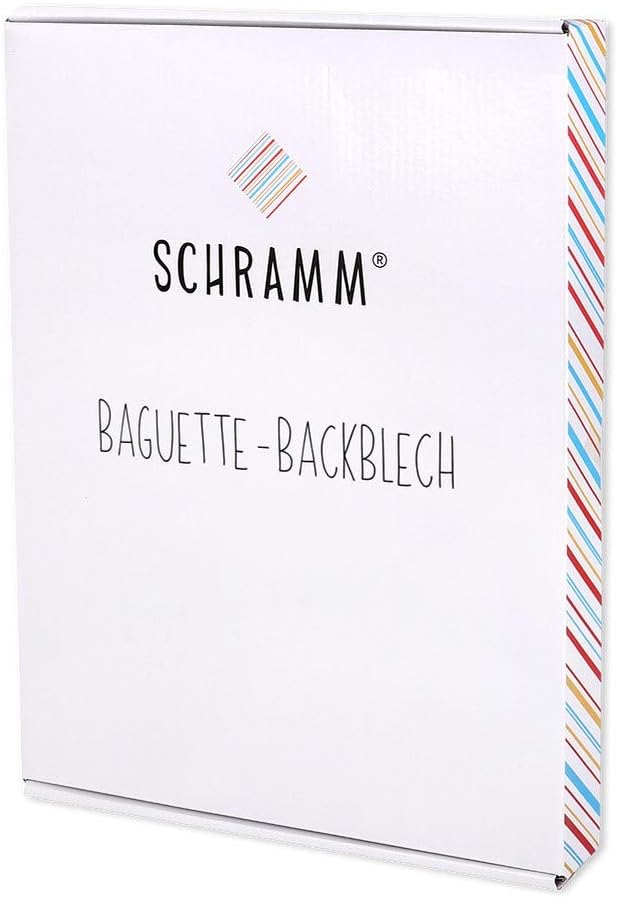 Schramm® Baguetteblech Baguette- Backblech Baguetteblech Backform mit Antihaftbeschichtung für 3 Bag
