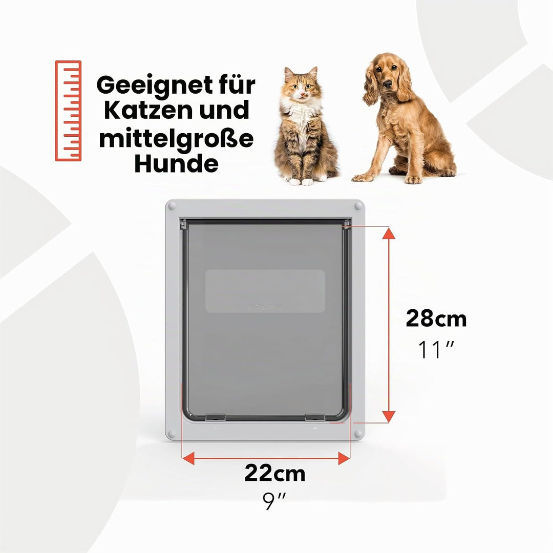 Dog Mate Hundetür B: 29 cm H: 35 cm weiss, M