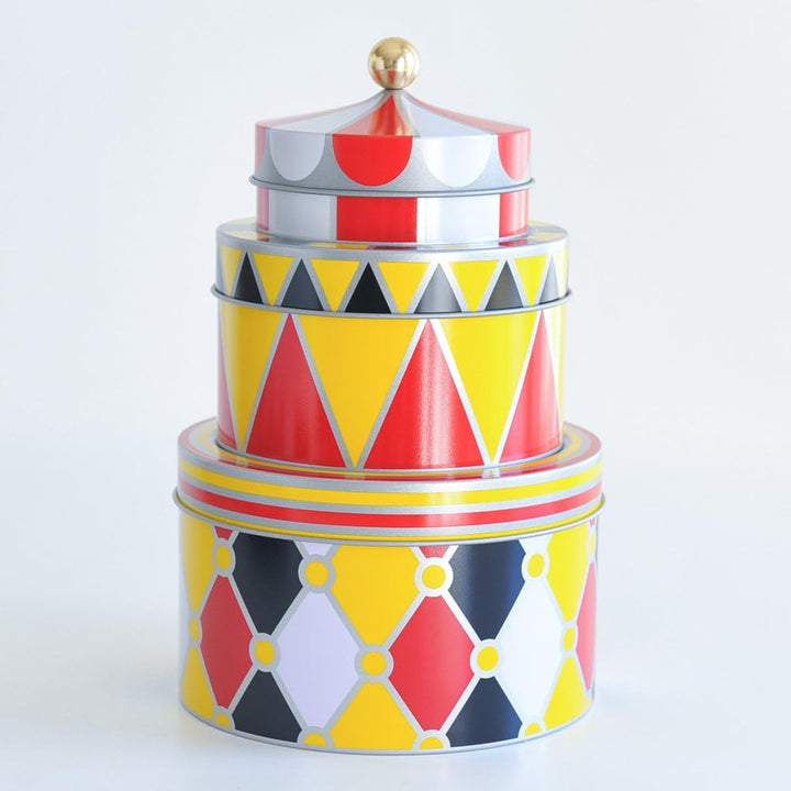 Alessi Circus| MW31S3 - Allzweckbox Design, Weissblech, 13.00 x 19.50 x cm Set mit 3 Schachteln, Set