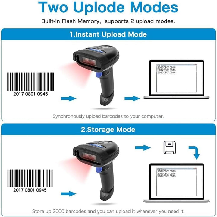 NETUM NT-1228BC Bluetooth CCD Barcode Scanner Handheld USB Kabelloser 1D Bar Codes Imager für Mobile