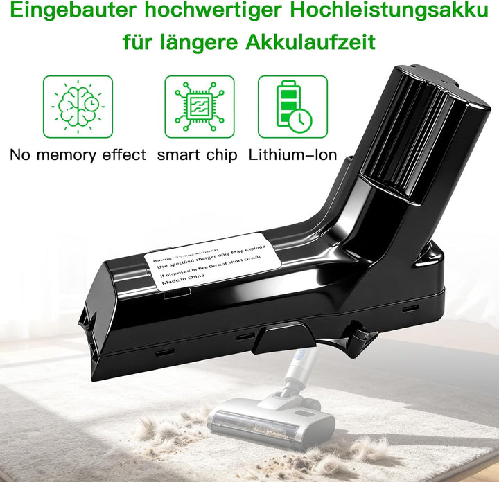Akku 60.48Wh Ersatzakku für Philips SpeedPro Max Staubsauger, Kompatibel mit XC7042 XC7043 XC8043 XC