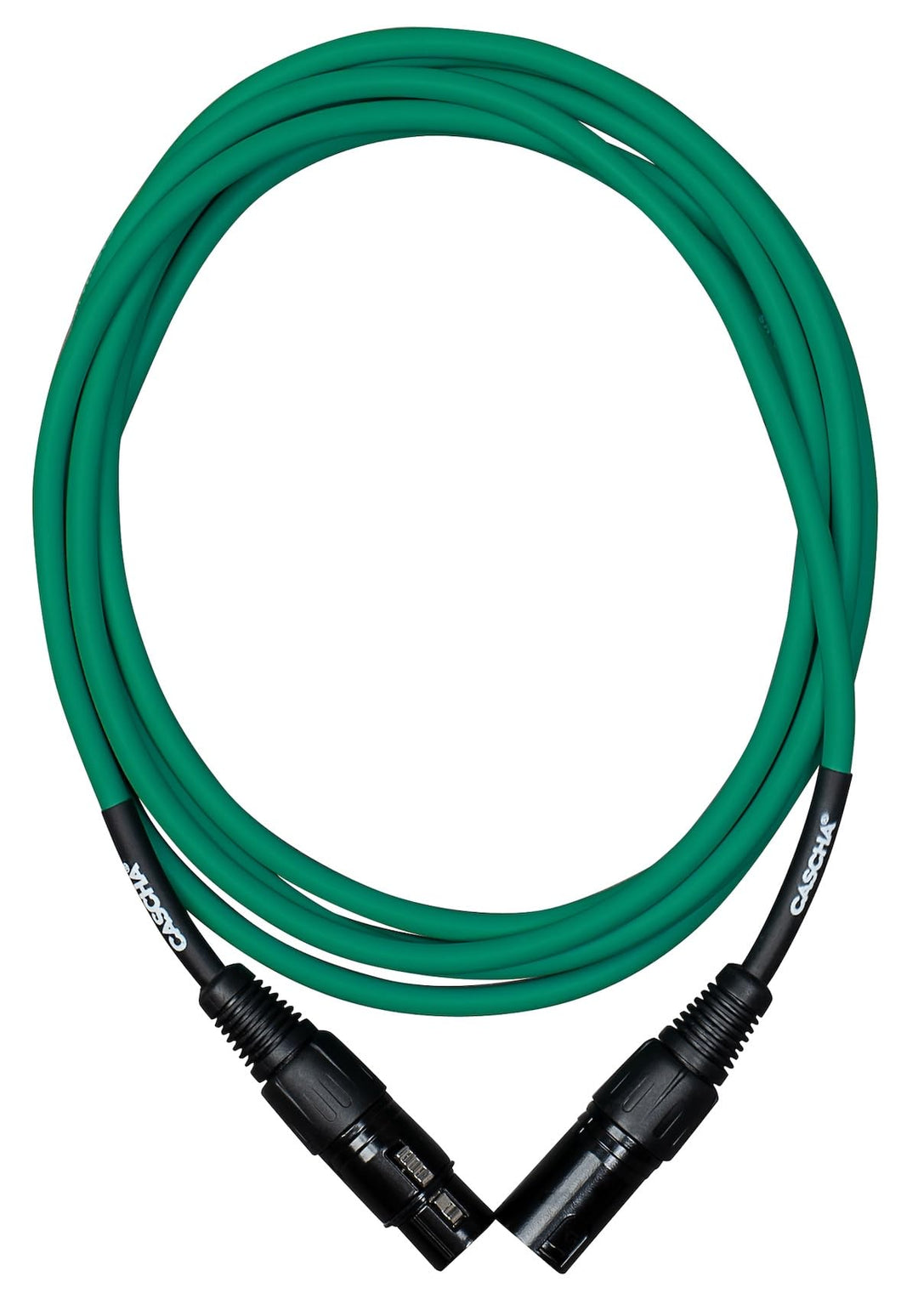 Cascha Standard Line Microphone Cable (XLR), Green, 6m