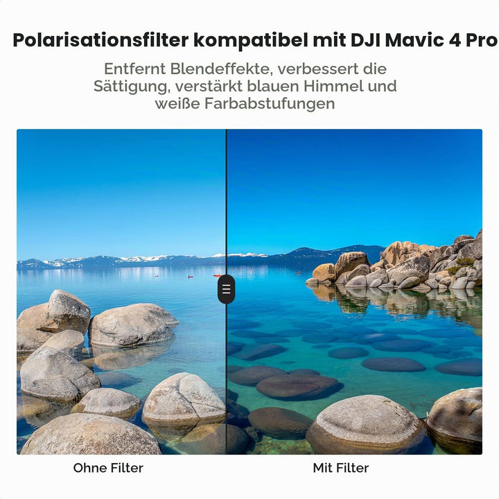 K&amp;F CONCEPT CPL Filter Polfilter Kompatibel mit DJI Mavic 4 PRO, Polarisator Optisches Glas mit Mehr