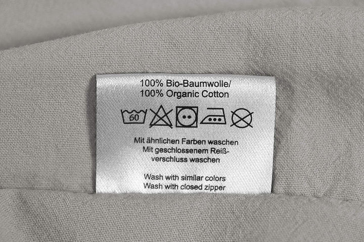 jilda-tex Bio-Bettwäsche Stone-Washed Renforce Lissabon 100% Bio-Baumwolle Knitterlook Stehsaum Büge