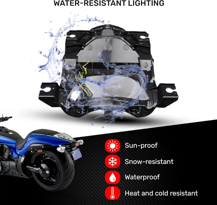 aVDB-moto LED Bremslicht kompatibel mit SUZUKI VZR Intruder 1800 2006-2017, BOULEVARD M109R 2012-201