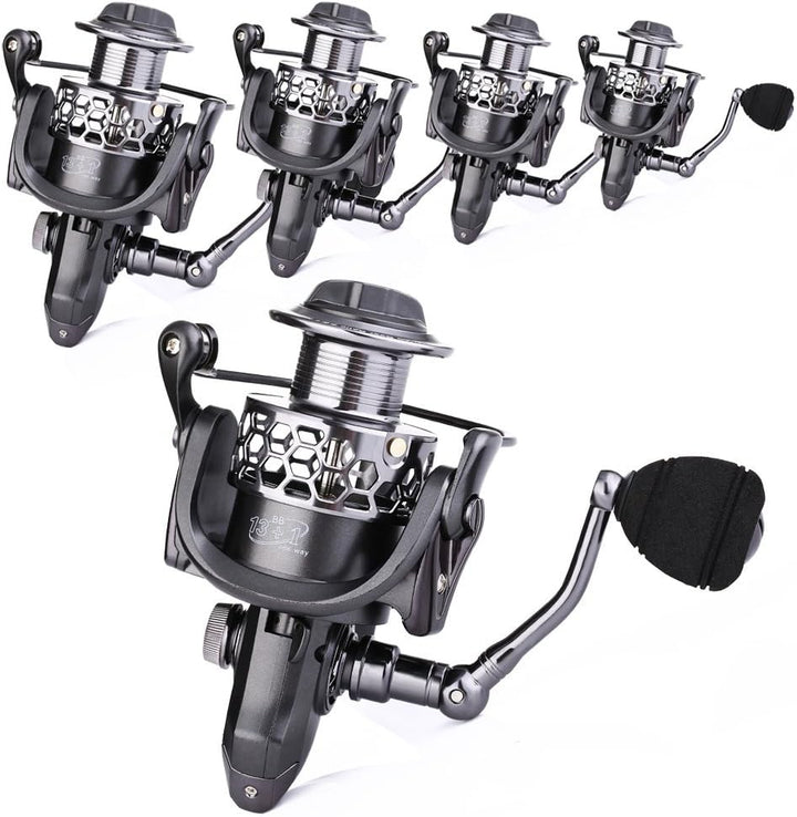 Sougayilang Angelrolle 13 + 1BB Leichtgewichtig, ultraglatt, Aluminium, drehbar, mit gratis Ersatz-G