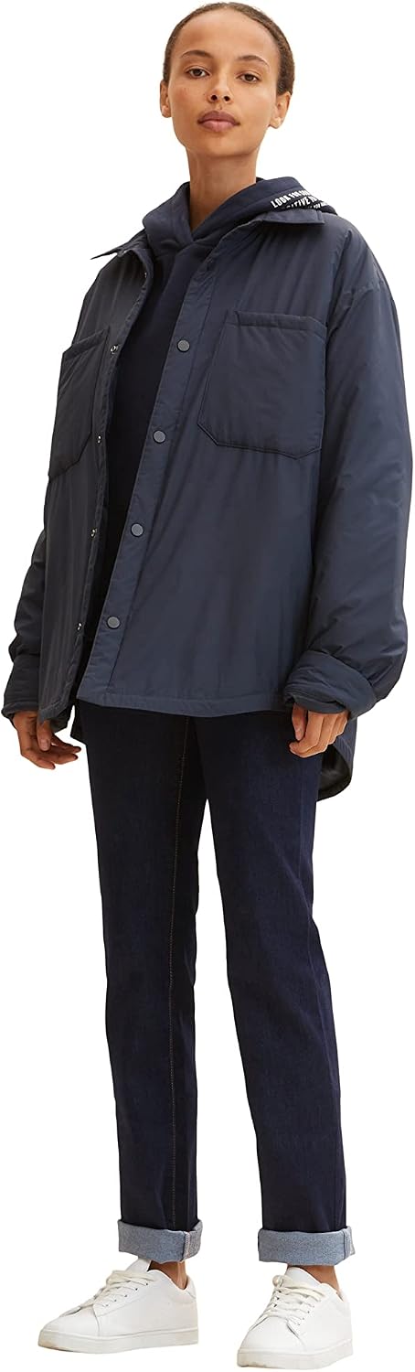 TOM TAILOR Damen Alexa Straight Jeans 25W / 32L 10138 - Rinsed Blue Denim, 25W / 32L 10138 - Rinsed