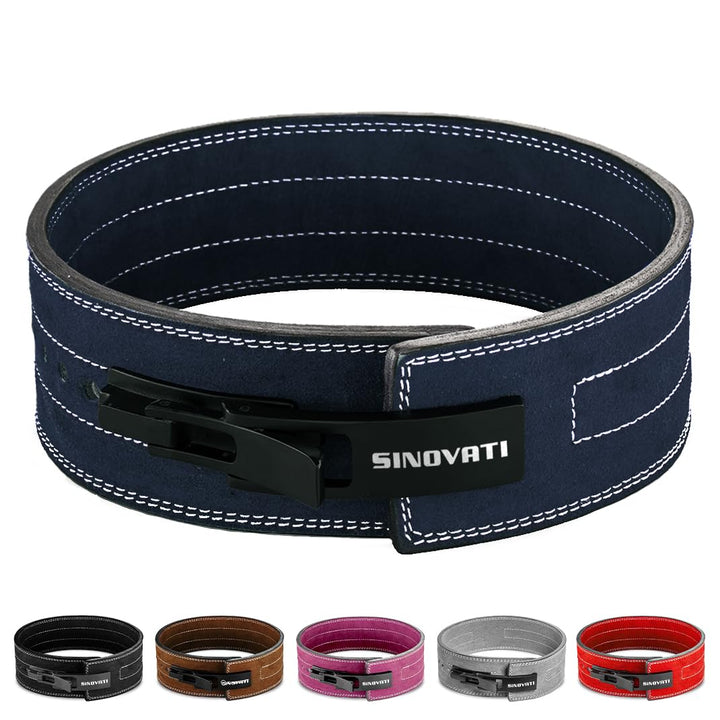 SINOVATI Premium Gewichthebergürtel KDK Gürtel aus Rindsleder mit Schnalle, Weightlifting Lever Belt