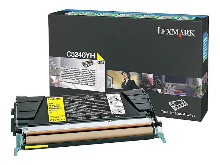 Lexmark C5240YH C524 Tonerkartusche 5.000 Seiten Return program, gelb, Gelb