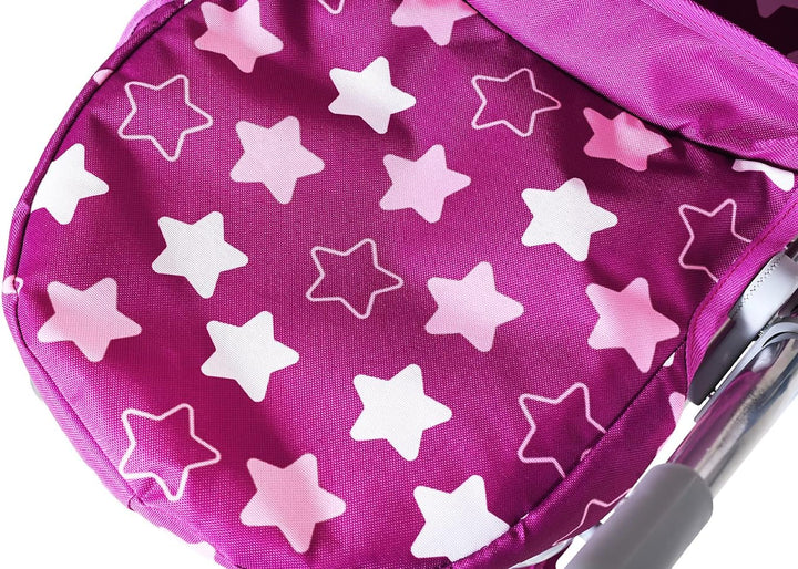 Knorrtoys 90745 - Puppenwagen Coco - Star Dark pink