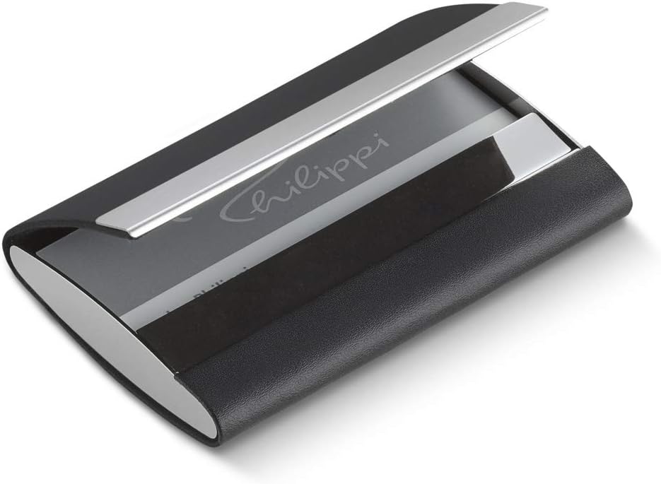 Philippi Giorgio Visitenkartenhülle, 10 cm, Schwarz