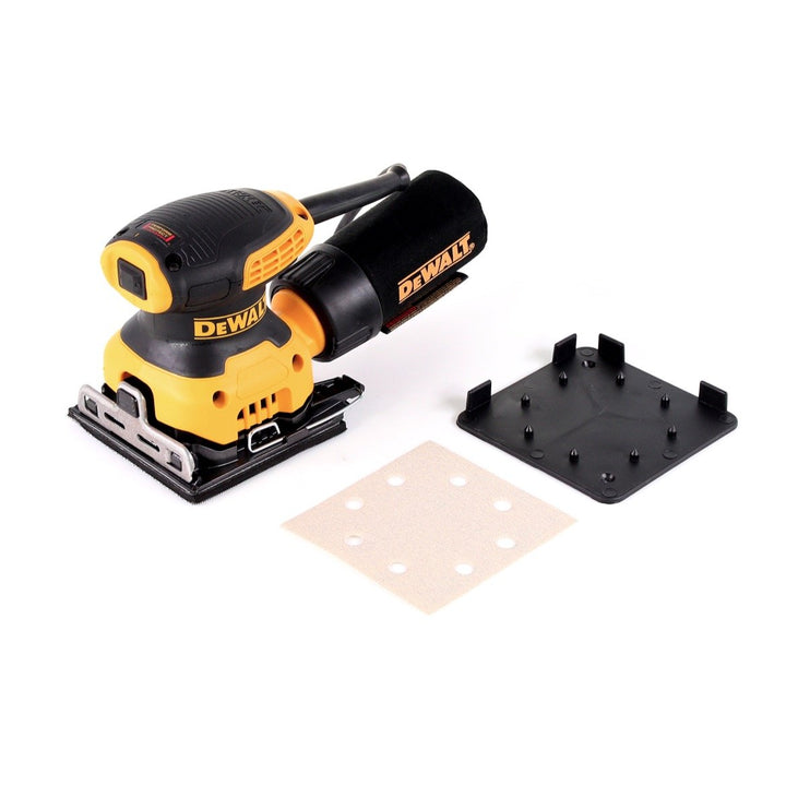DEWALT DWE6411-GB Exzenterschleifer, 240 V, 1/4 Blatt, Gelb/Schwarz Gelb/Schwarz 230V Einzeln, Gelb/