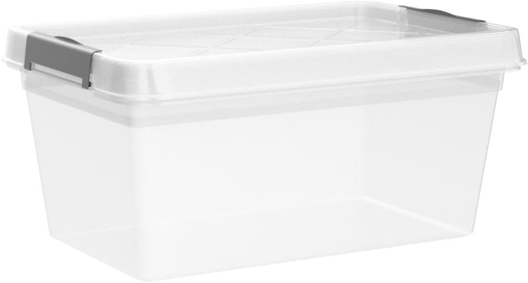 ATHLON TOOLS 6x 5 L Aufbewahrungsboxen mit Deckel, lebensmittelecht - Verschlussclips - 100% Neumate