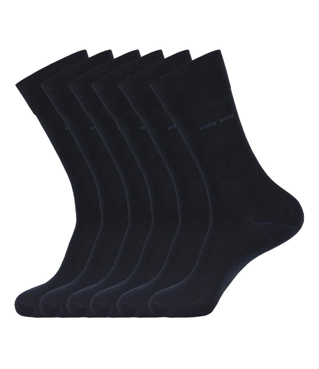 Hugo Boss Herren Socken Strümpfe Business Marc RS Uni 50388436 6 Paar, Farbe:Blau, Grösse:47-50, Art