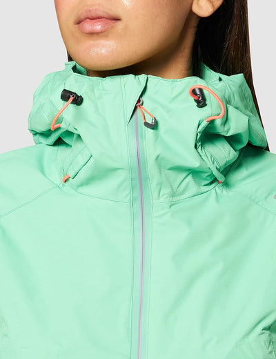 CMP - Damenjacke mit fester Kapuze, grüner Tee, D36