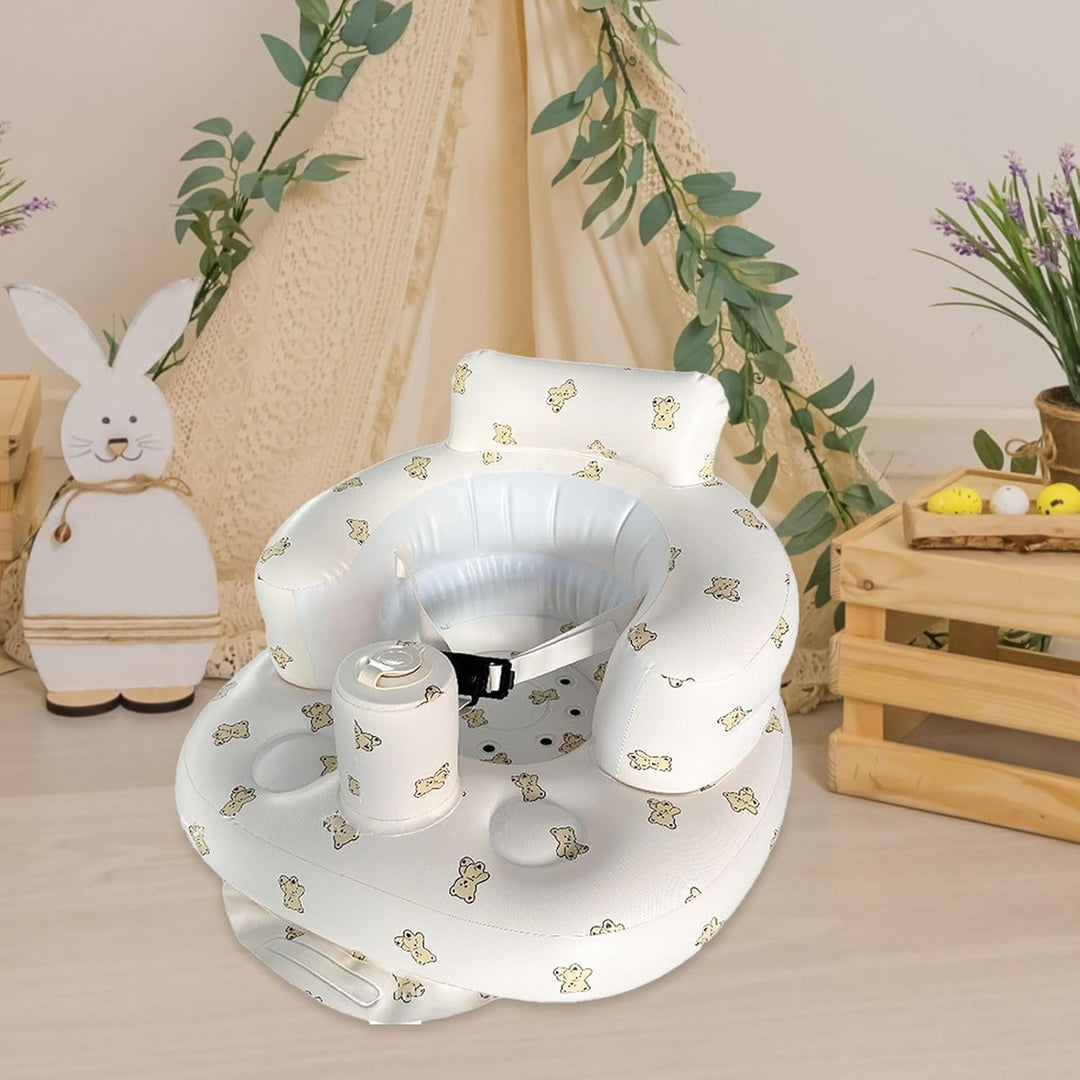 Aufblasbarer Baby-Sitz für Babys ab 3 Monaten, Baby Seat, Baby Sitzhilfe mit Gurtzeug Baby Sofasitz