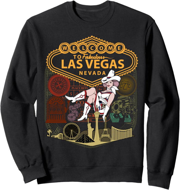Las Vegas Souvenir Nevada Willkommensschild Sweatshirt
