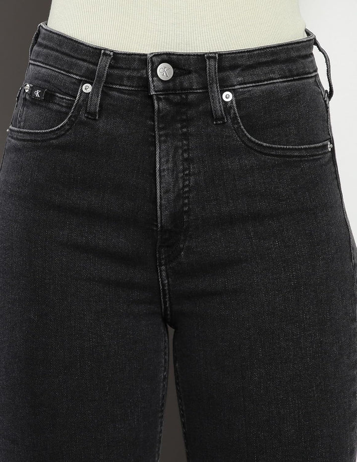 Calvin Klein Jeans Damen Hosen 24W / 30L Denim (Denim Black), 24W / 30L Denim (Denim Black)
