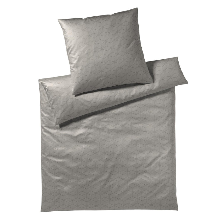 Joop! Bettwäsche Vision Light Grey Kissenbezug einzeln 40x80 cm, Kissenbezug einzeln 40x80 cm