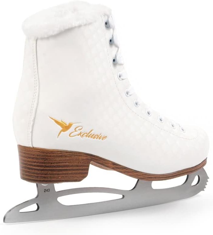 MADIVO SMJ Exclusive Damen Schlittschuhe Eiskunstlauf Eislaufschuhe Klassische Eislauf Schwarz | Grö