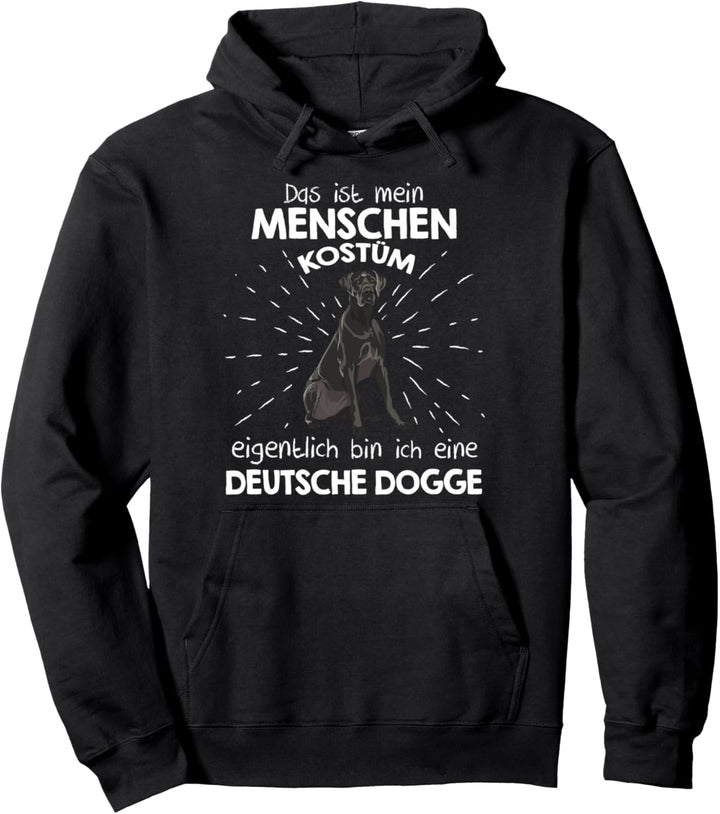 Mein Menschen Kostüm Bin ich eine Deutsche Dogge, Halloween Pullover Hoodie