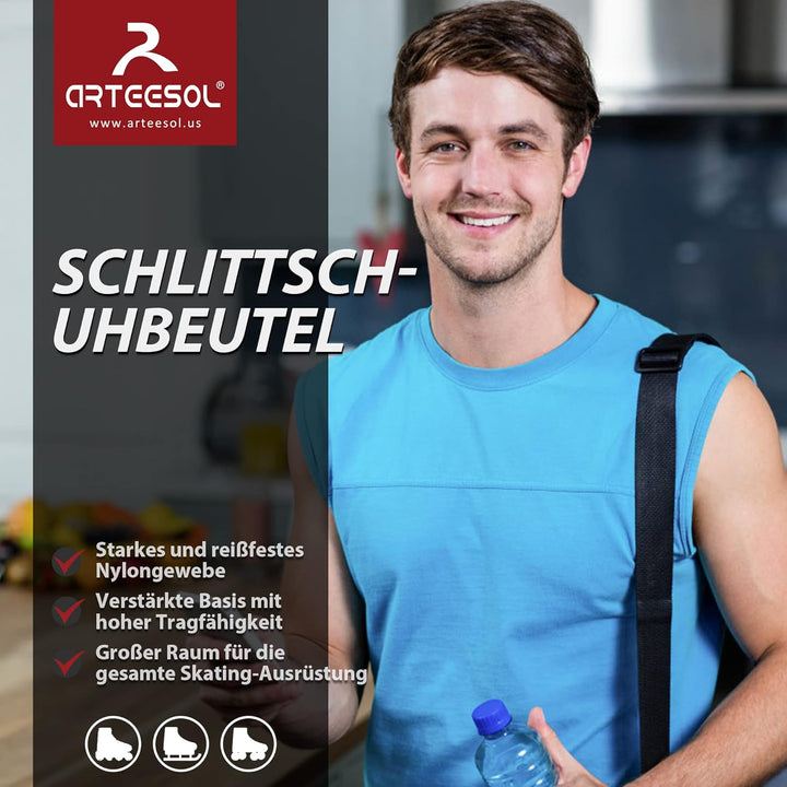 Blackace arteesol Rollschuhe Tasche, Inliner Tasche, Schlittschuhe Tasche, Skatertasche für Kinder/E