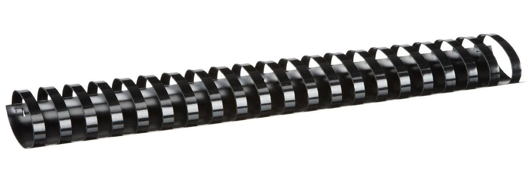 Fellowes Binderücken für Plastikbindung, 51 mm Durchmesser, 21 Ringe, für A4 Dokumente, schwarz, Pac