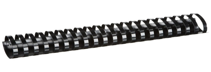 Fellowes Binderücken für Plastikbindung, 51 mm Durchmesser, 21 Ringe, für A4 Dokumente, schwarz, Pac