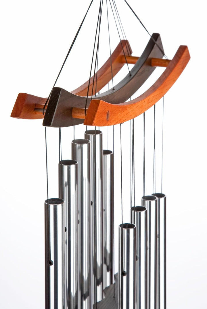 Woodstock Chimes Heilendes Klangspiel, 86/38cm Silber, Silber