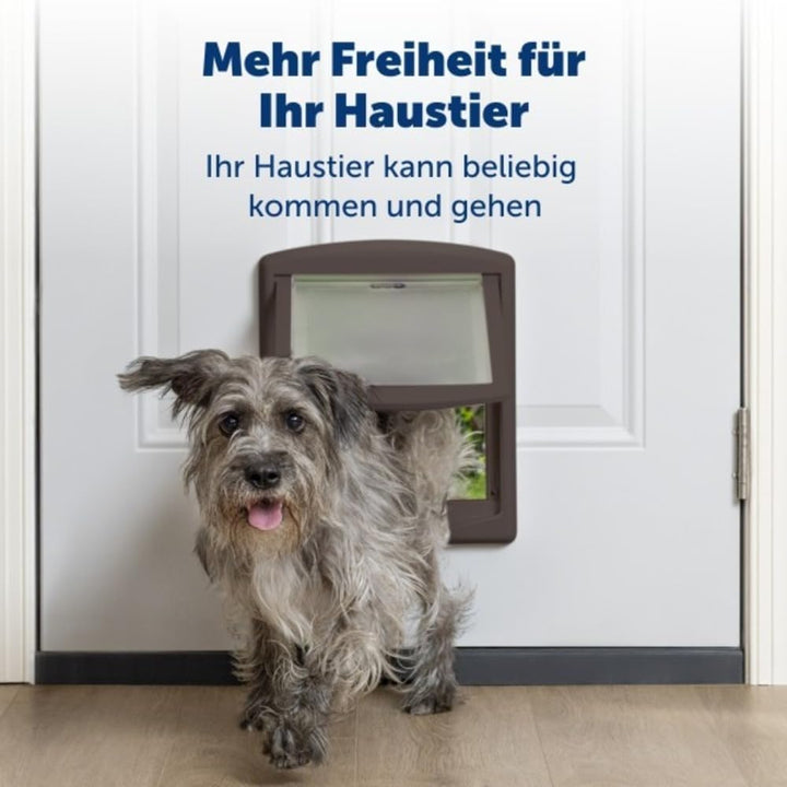 PetSafe Staywell Haustiertüre Original mit 2 Verschlussoptionen, Grösse S, Für Haustiere bis zu 7 kg