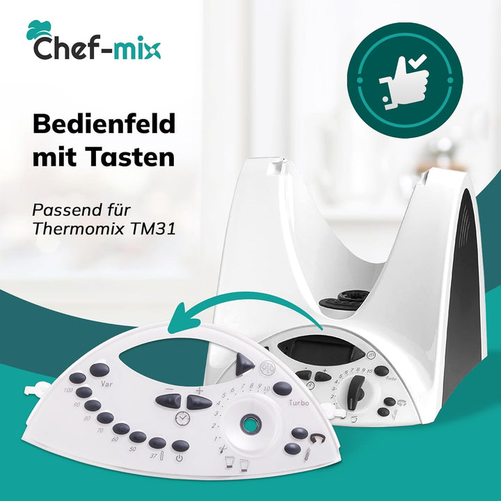 Bedienfeld TM31 Ersatz für Thermоmix Vоrwerk TM31 Bedienfeldblende - Thermоmix TM31 Frontabdeckung T